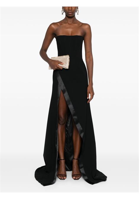 Black front-slit nefertiti dress The New Arrivals Ilkyaz Ozel - women THE NEW ARRIVALS ILKYAZ OZEL | NA00303440425
